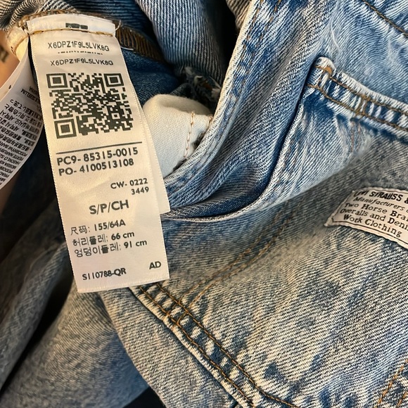 Levi’s Vintage Denim Overalls Small - Picture 4 of 7